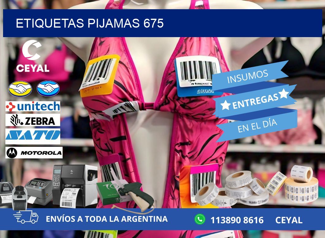 ETIQUETAS PIJAMAS 675