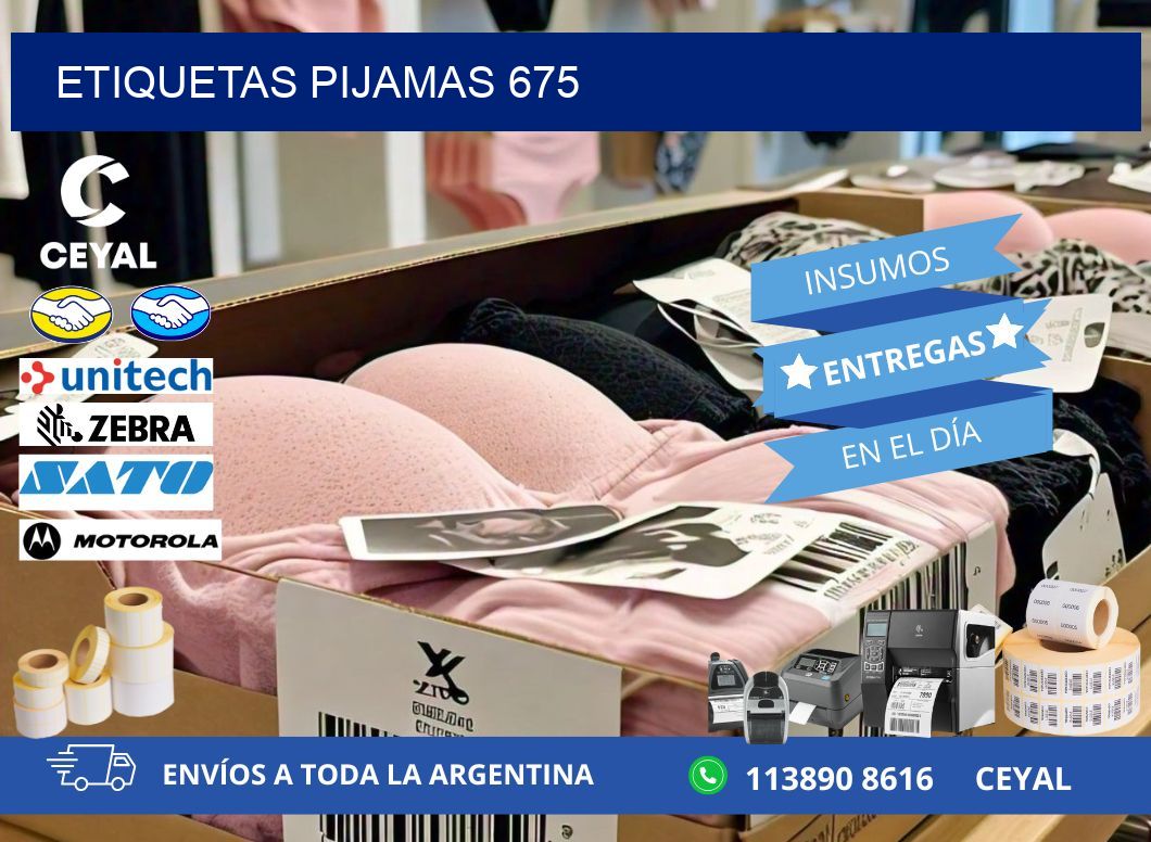 ETIQUETAS PIJAMAS 675