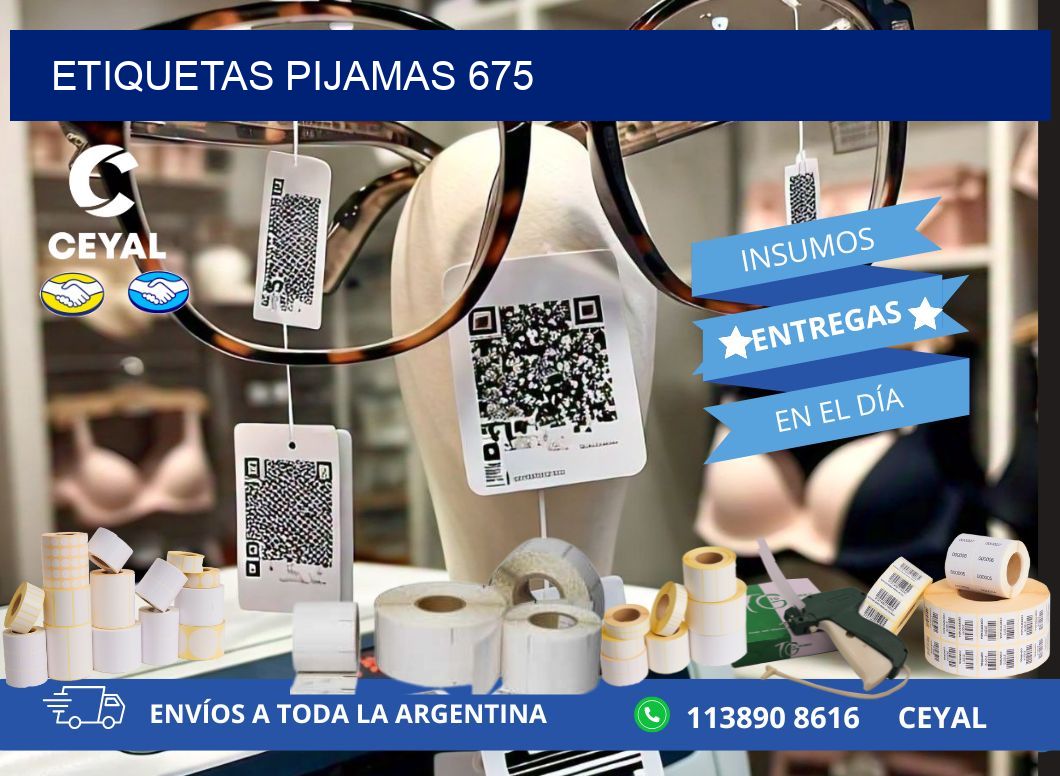 ETIQUETAS PIJAMAS 675