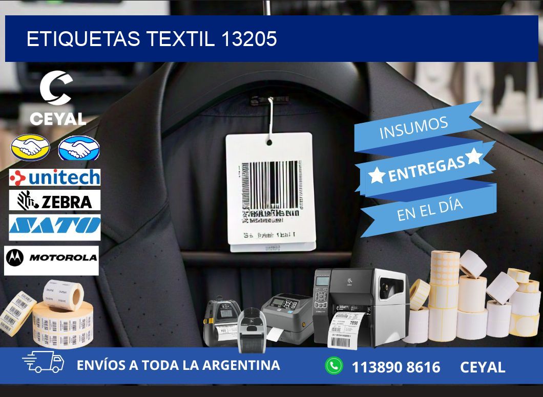 ETIQUETAS TEXTIL 13205