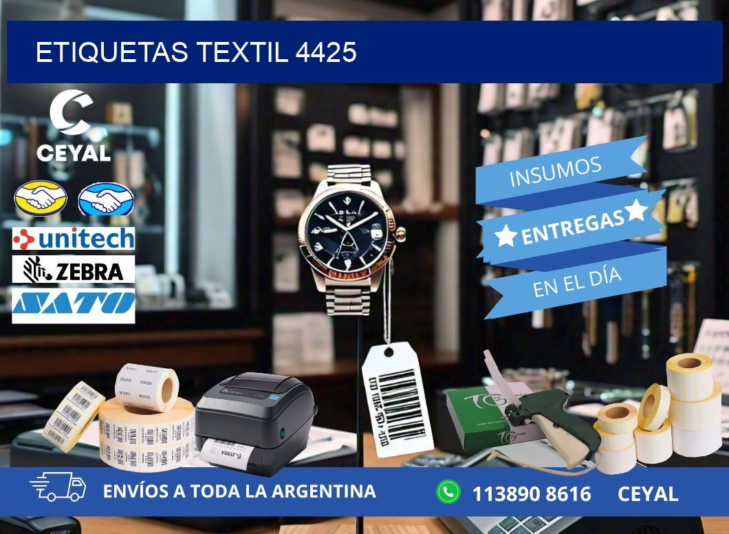 ETIQUETAS TEXTIL 4425