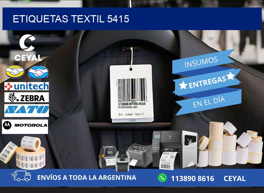 ETIQUETAS TEXTIL 5415