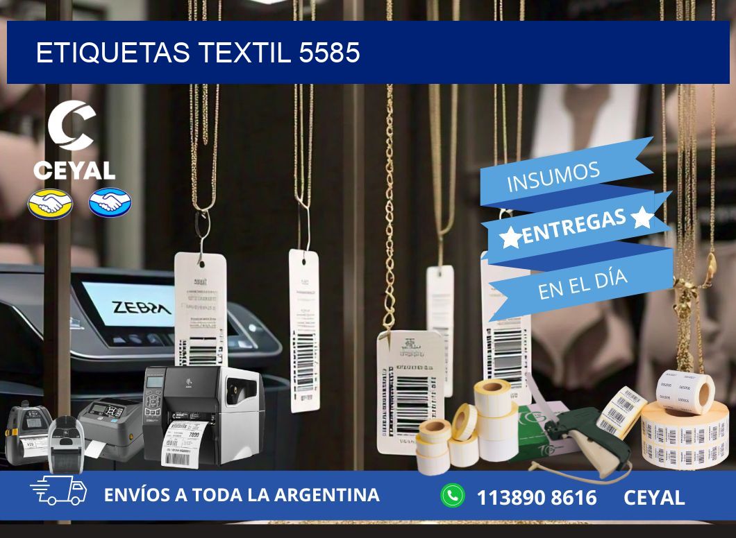 ETIQUETAS TEXTIL 5585