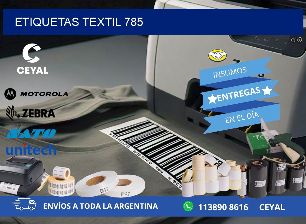 ETIQUETAS TEXTIL 785