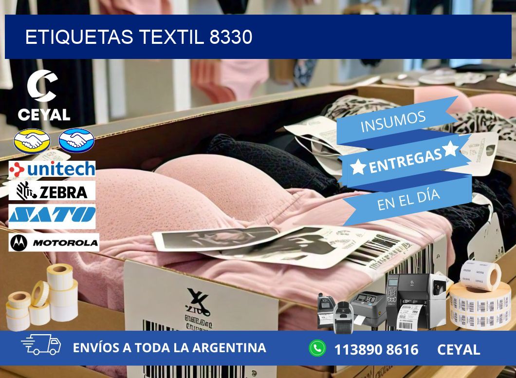 ETIQUETAS TEXTIL 8330