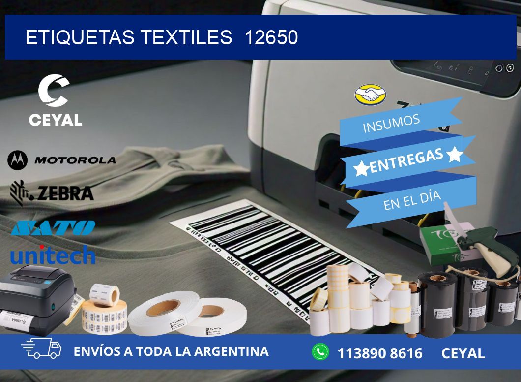 ETIQUETAS TEXTILES  12650