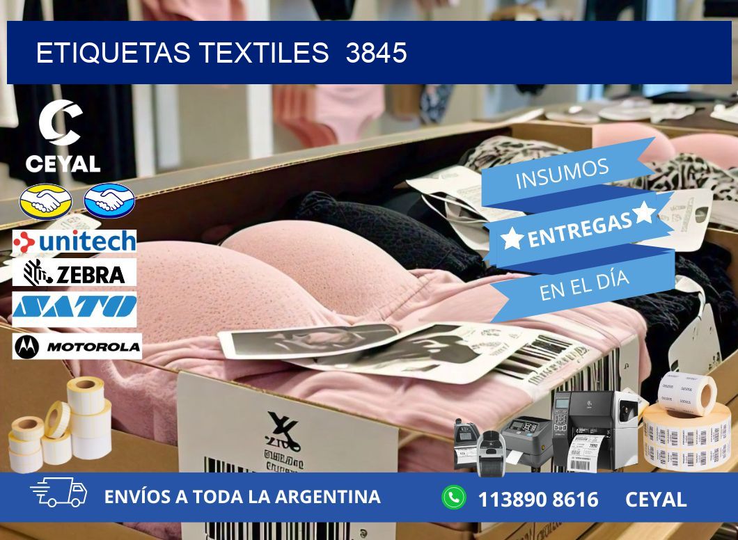 ETIQUETAS TEXTILES  3845