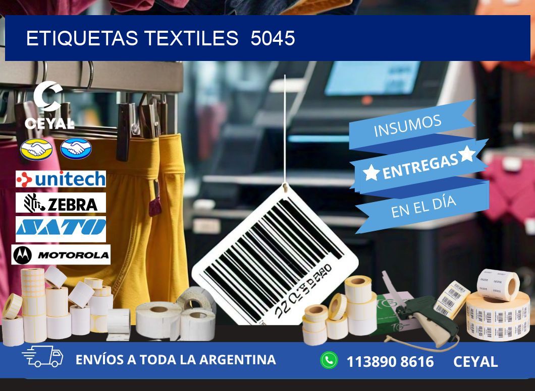 ETIQUETAS TEXTILES  5045