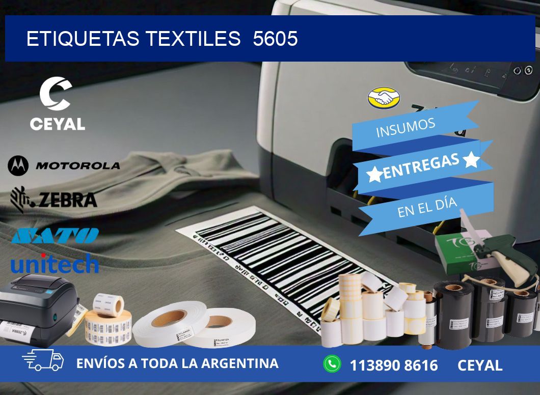 ETIQUETAS TEXTILES  5605