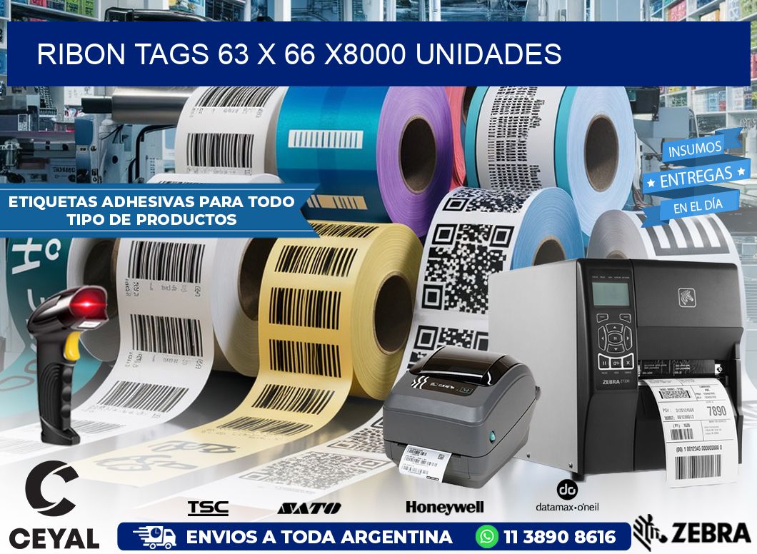 RIBON TAGS 63 x 66 X8000 UNIDADES