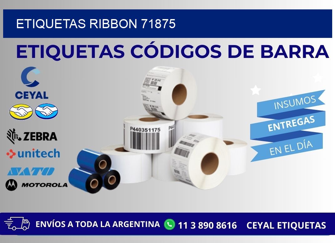 ETIQUETAS RIBBON 71875