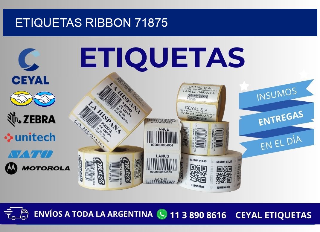 ETIQUETAS RIBBON 71875