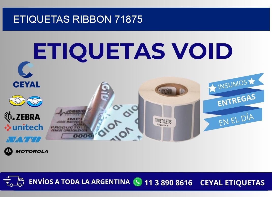 ETIQUETAS RIBBON 71875