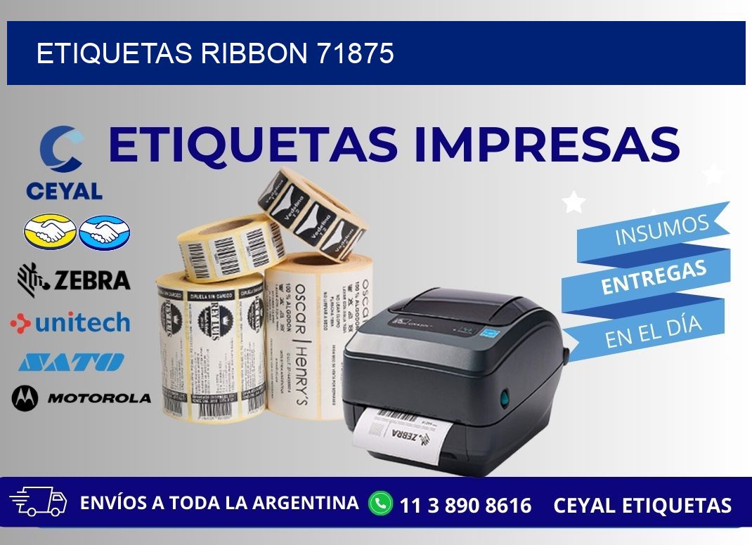 ETIQUETAS RIBBON 71875