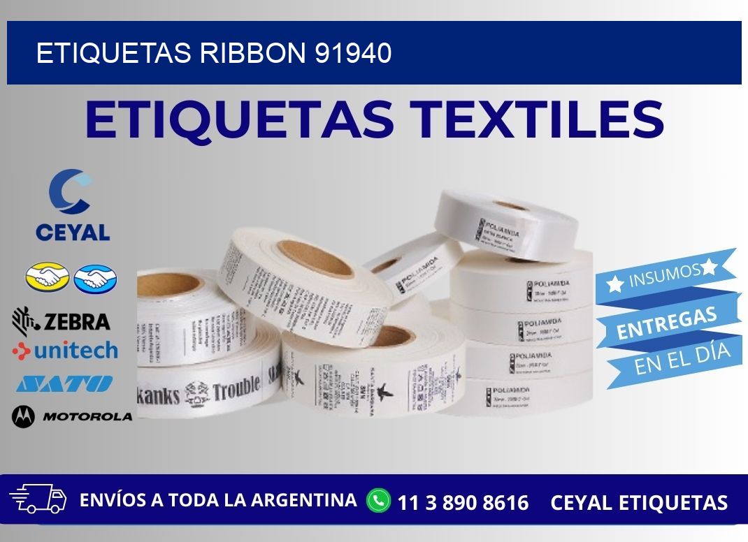 ETIQUETAS RIBBON 91940