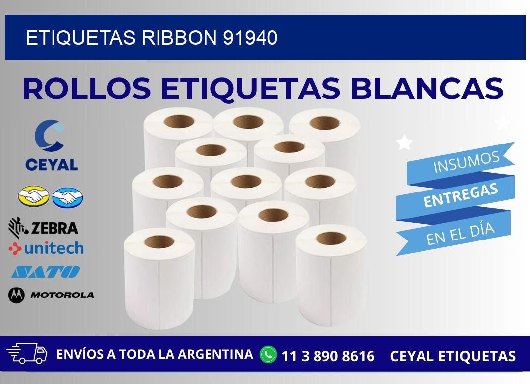 ETIQUETAS RIBBON 91940