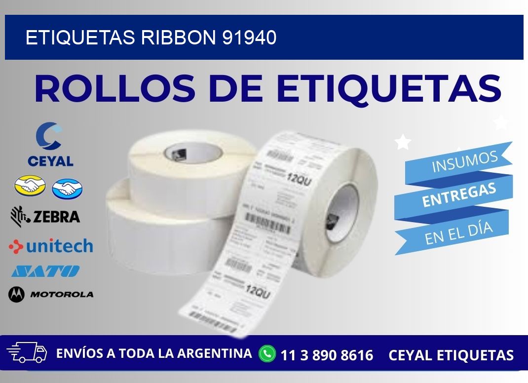 ETIQUETAS RIBBON 91940